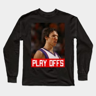 Steve Nash Basketball Legend Signature Vintage Retro 80s 90s Bootleg Rap Style Long Sleeve T-Shirt